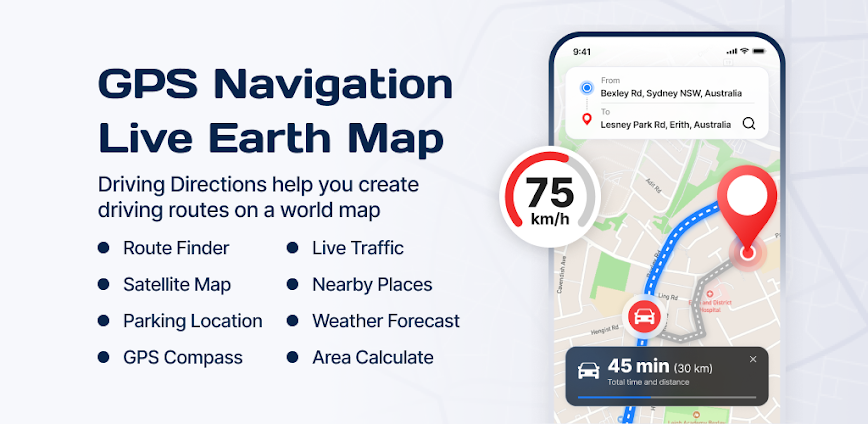 GPS Navigation: Live Earth Map
