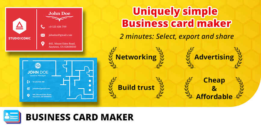 Business Card Maker, Templates
